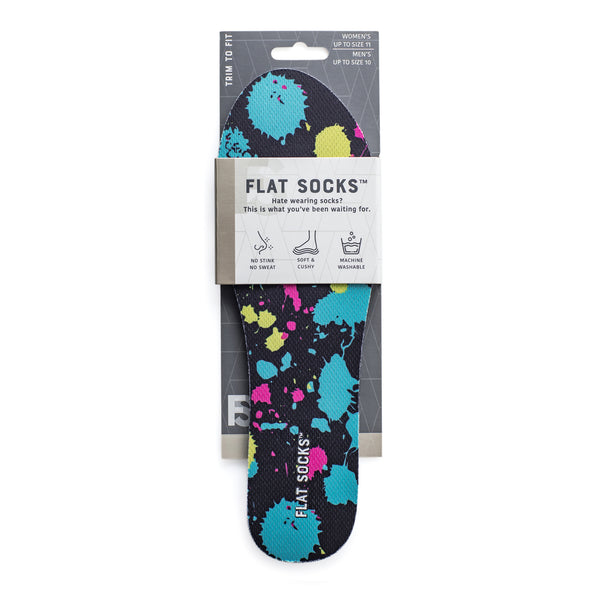Flat Socks- Paint Splatter