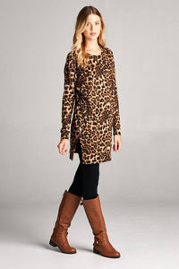 Leopard Split Tunic