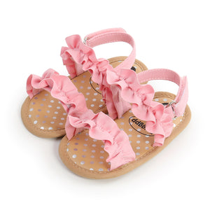 Pink Ruffle Sandals