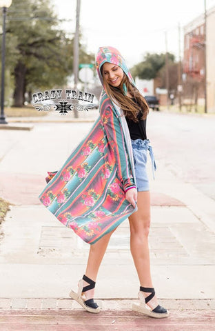 Siesta Fiesta Serape Duster