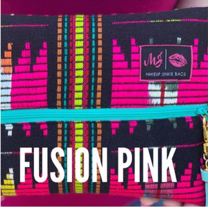 SMALL Fusion Pink Makeup Junkie Bag
