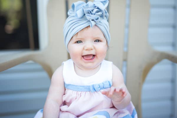 Baby Blu Vintage Head Wrap Hat