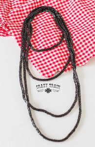 Black Loopty Loo Necklace