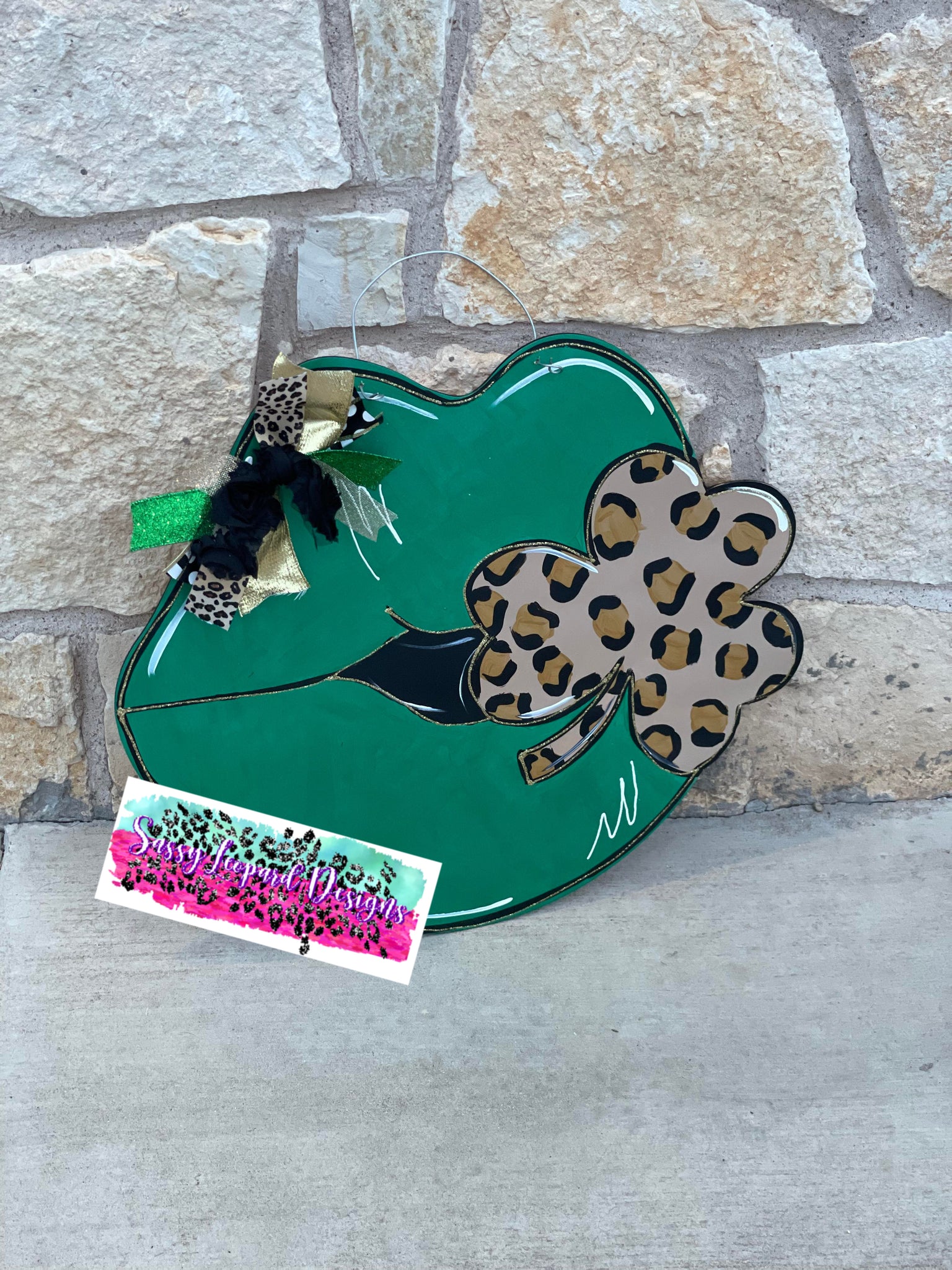St. Patty's Lip Door Hanger
