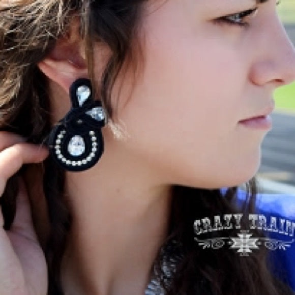 Black Stallion Earring