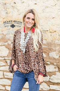 Knot For Long Leopard Long Sleeve Top