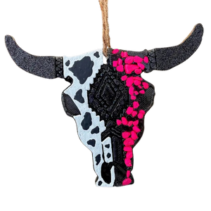 Cow Print Pink Bull Skull Smelly Jelly