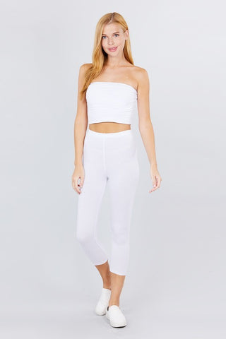 White Capri Legging