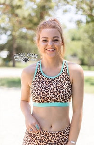 Lounging Leopard Sports Bra