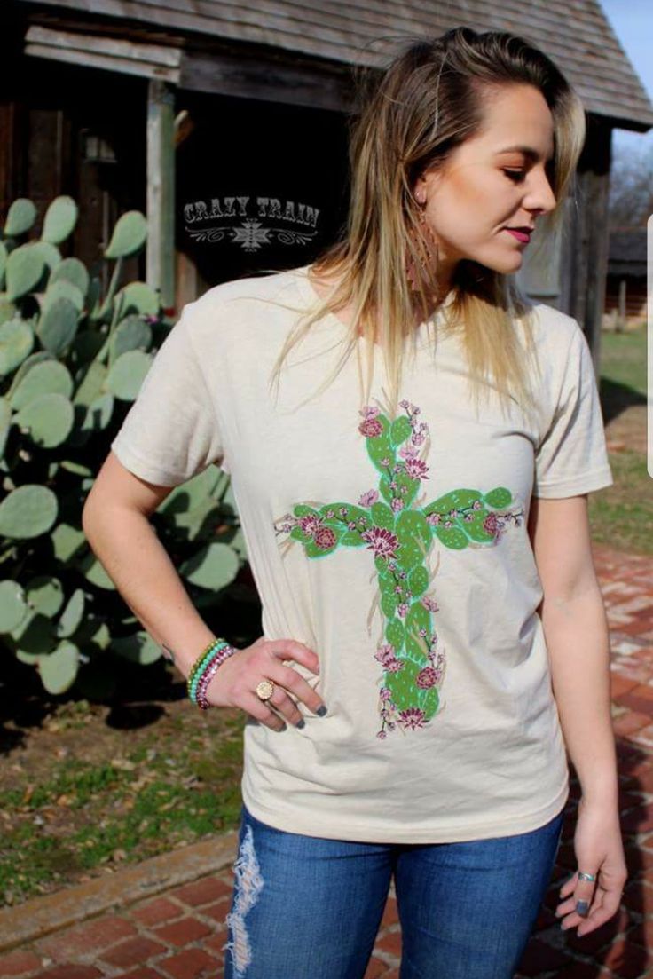 Prickly Pair Cross Tee