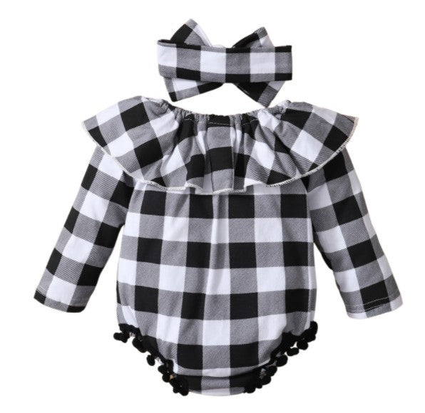 Plaid 2pc Romper**MULTIPLE COLORS**