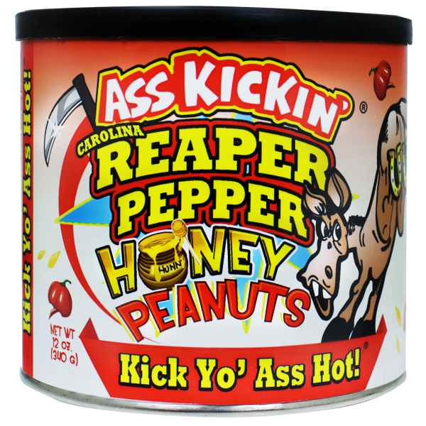 Ass Kickin’ Carolina Reaper Pepper Honey Peanuts