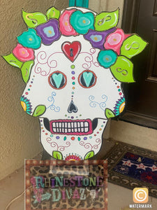 Sugar Skull Door Hanger