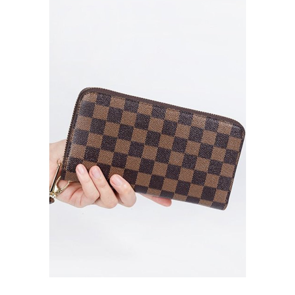 Brown Check Wallet