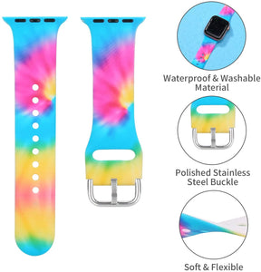 Neon Tie Dye Apple Watch Band