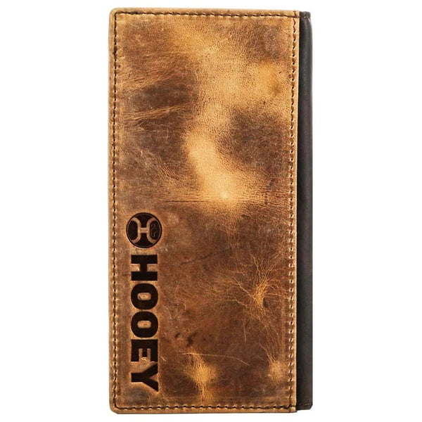 "HOG " TAN & BROWN LEATHER RODEO WALLET