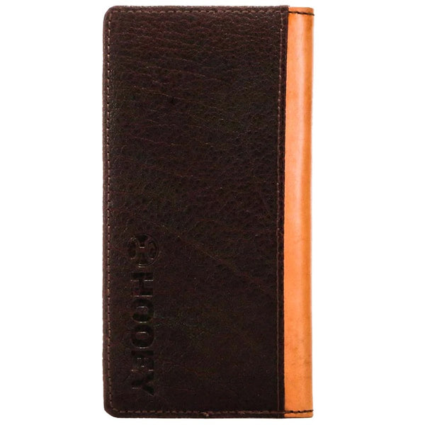 "TOP NOTCH" RODEO HOOEY WALLET TAN/ BROWN W/IVORY LEATHER