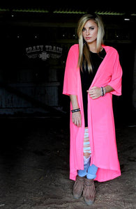 Neon Pink Duster