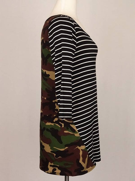 Camo Stripe Tunic