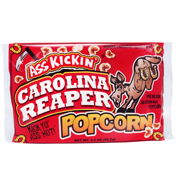 Ass Kickin’ Carolina Reaper Pepper Microwave Popcorn