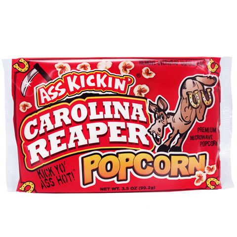 Ass Kickin’ Carolina Reaper Pepper Microwave Popcorn