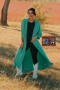 TOO CUTE TURQUOISE DUSTER