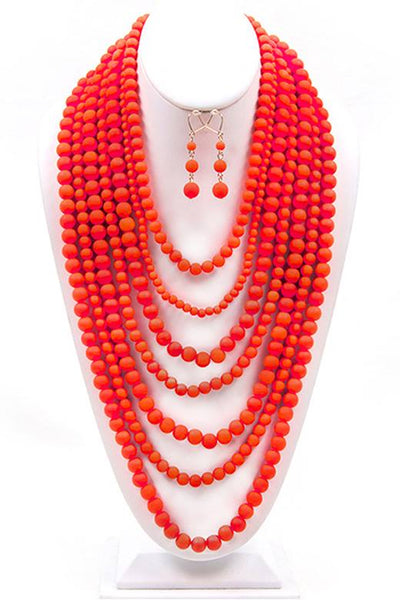 Multi Layer Bead Necklaces