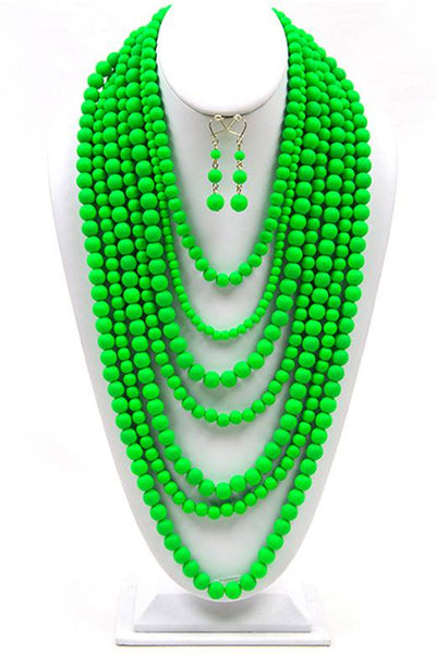 Multi Layer Bead Necklaces