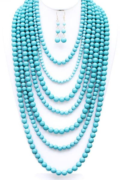 Multi Layer Bead Necklaces