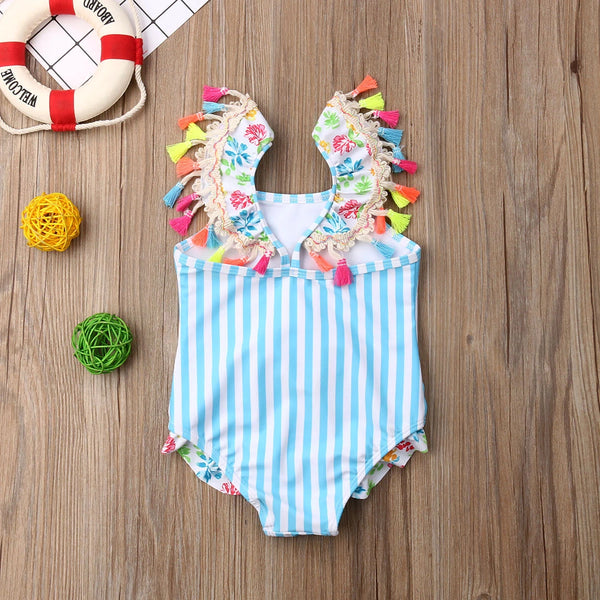 Flamingo Tassel Swimsuits