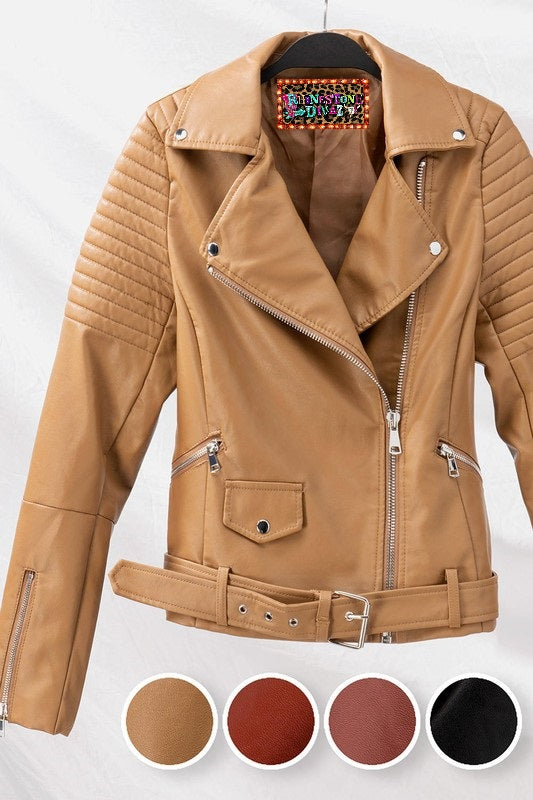Camel Leather Jacket