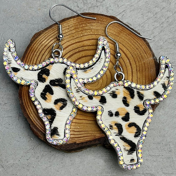 Steer Head Hide/Toole Earrings*MULTIPLE COLORS*