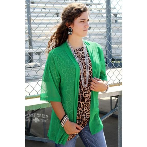 Green Kickoff Kimono