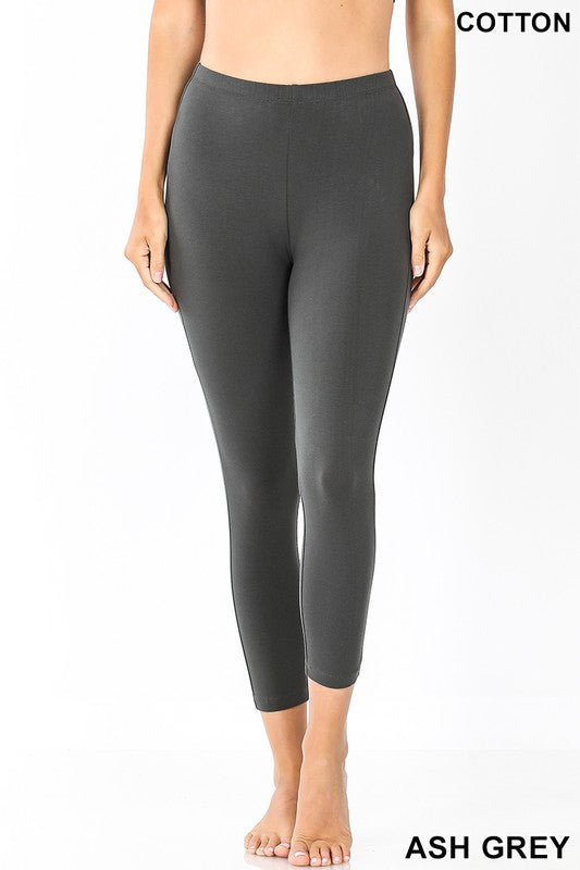 Ash Grey Capri Leggings