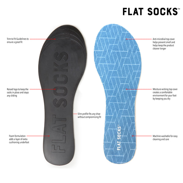 Flat Sock- Black Camo