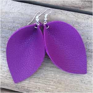 Purple Petal Earring