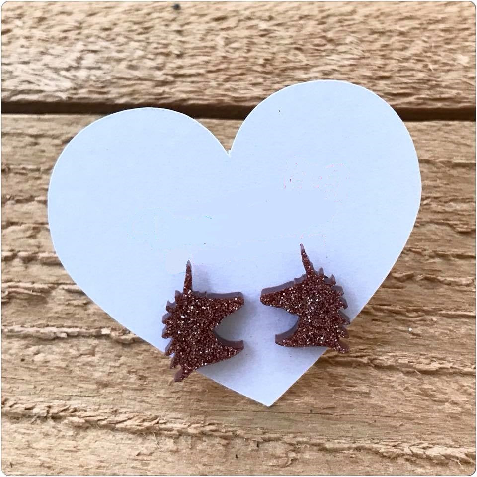 Acrylic Unicorn Earrings