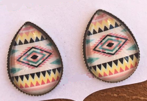Aztec Druzy Earrings