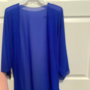 Royal Blue Sheer Cardigan