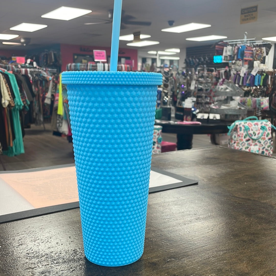 Sky Blue Studded Tumbler