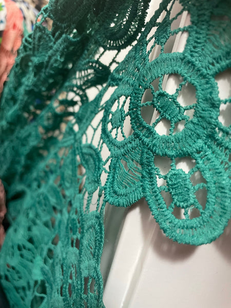 Teal Lace Dress